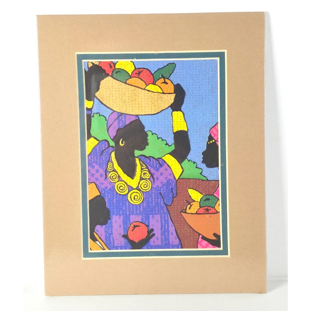 Mahogany Hallmark African American Art Print 8x10 Matted‎ Vintage
